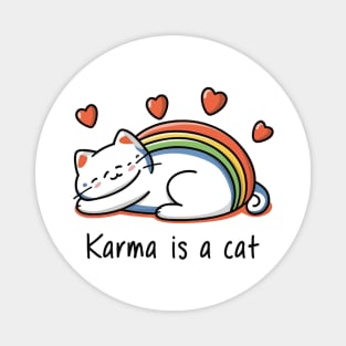 Karma Is A Cat Magnet